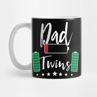 Dad of twins son daughter happy papa Mug